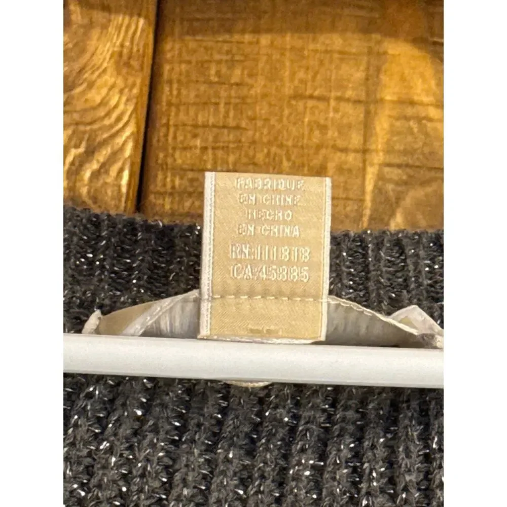Michael Kors short sleeve light net sweater dress, metallic sparkly size medium